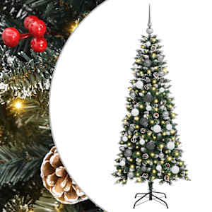 Umělý vánoční stromeček Zelená 150 cm PVC, plast a ocel - obrázek 2