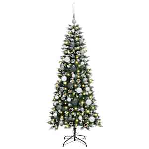 Umělý vánoční stromeček Zelená 150 cm PVC, plast a ocel - obrázek 3