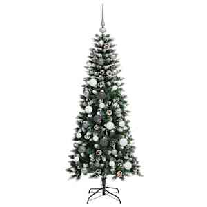 Umělý vánoční stromeček Zelená 150 cm PVC, plast a ocel - obrázek 5