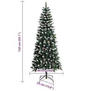Umělý vánoční stromeček Zelená 150 cm PVC, plast a ocel - obrázek 19