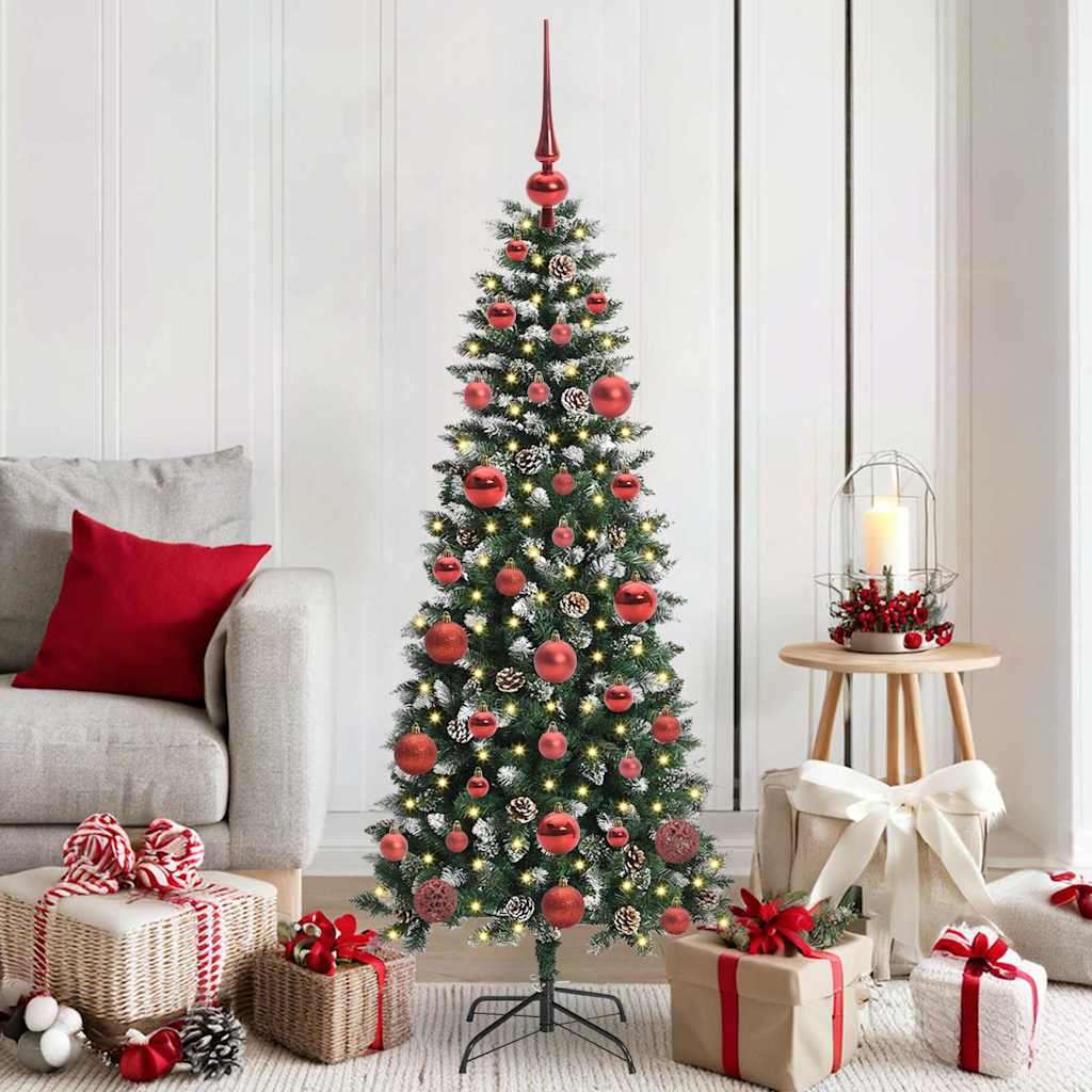 Sapin de Noël artificiel avec 150 LED Vert 66 x 66 x 150 cm