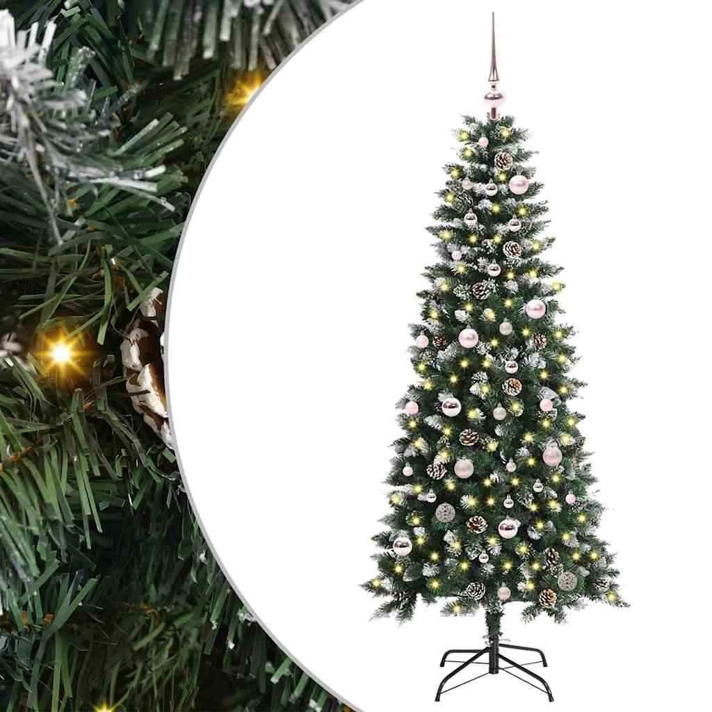 Sapin de Noël artificiel avec 150 LED Vert 66 x 66 x 150 cm
