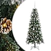 vidaXL Tehisj&otilde;ulupuu Roheline 150 cm PVC, plast ja teras