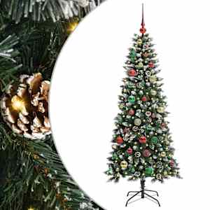 Umělý vánoční stromeček Zelená 150 cm PVC, plast a ocel - obrázek 2