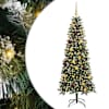 vidaXL Tehisj&otilde;ulupuu Roheline 180 cm PVC, plast ja teras