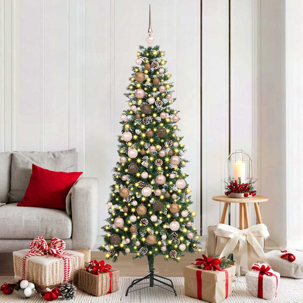 Sapin de Noël artificiel avec 300 LED Vert 76 x 76 x 150 cm