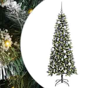 Umělý vánoční stromeček Zelená 180 cm PVC, plast a ocel - obrázek 2