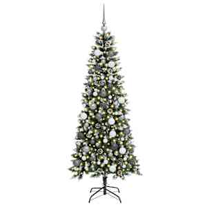 Umělý vánoční stromeček Zelená 180 cm PVC, plast a ocel - obrázek 3