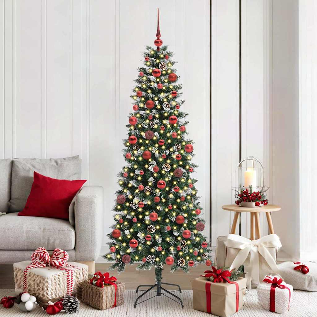 Sapin de Noël artificiel avec 300 LED Vert 76 x 76 x 180 cm