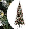 vidaXL Tehisj&otilde;ulupuu Roheline 180 cm PVC, plast ja teras