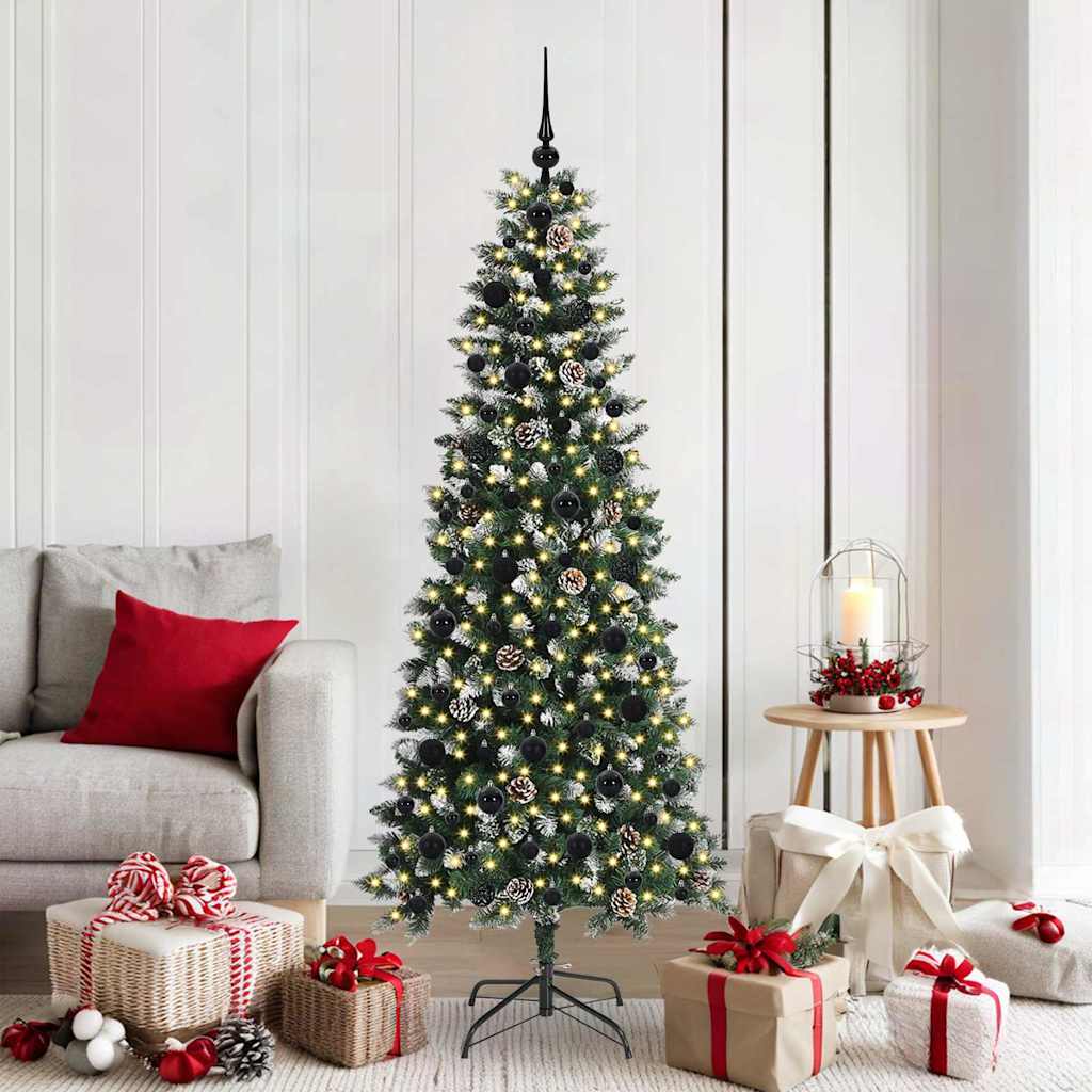 Sapin de Noël artificiel avec 300 LED Vert 76 x 76 x 180 cm