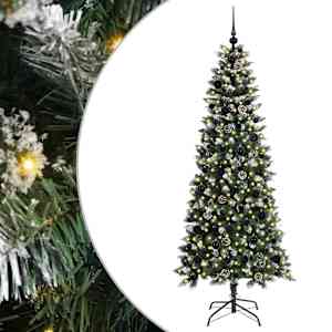 Umělý vánoční stromeček Zelená 180 cm PVC, plast a ocel - obrázek 2