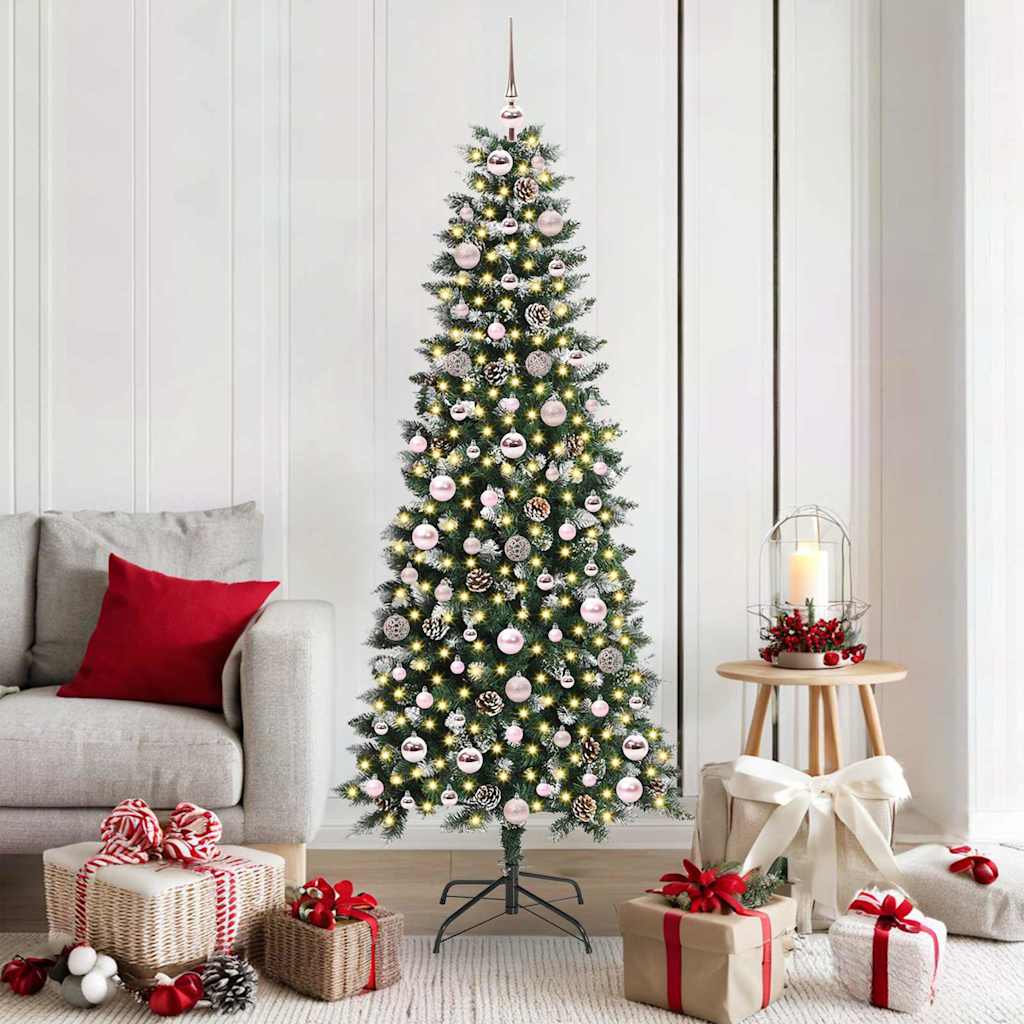 Sapin de Noël artificiel avec 300 LED Vert 76 x 76 x 180 cm