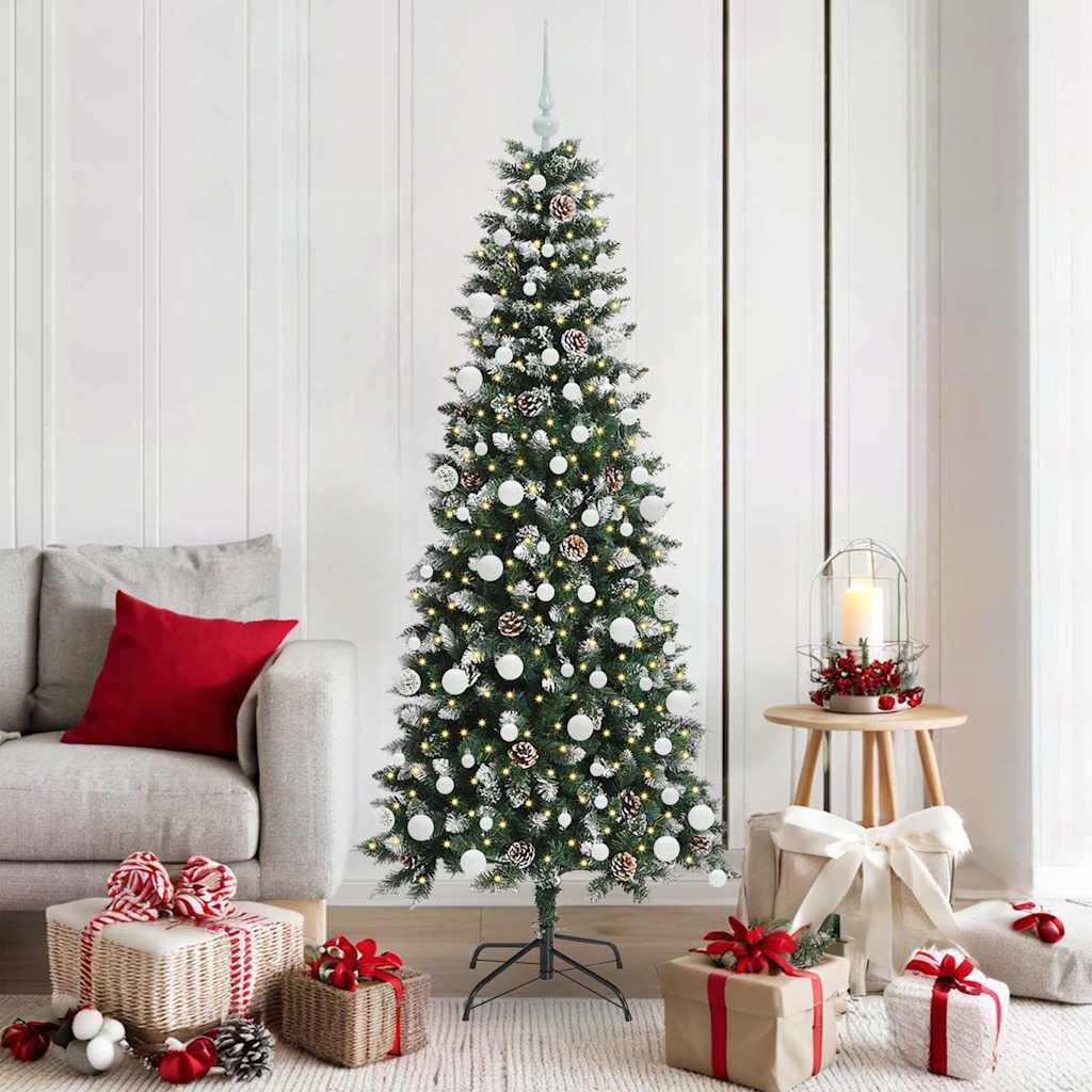 Sapin de Noël artificiel avec 300 LED Vert 76 x 76 x 180 cm