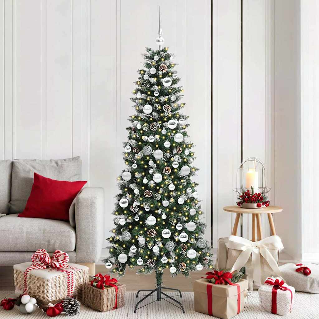 Sapin de Noël artificiel avec 300 LED Vert 76 x 76 x 180 cm