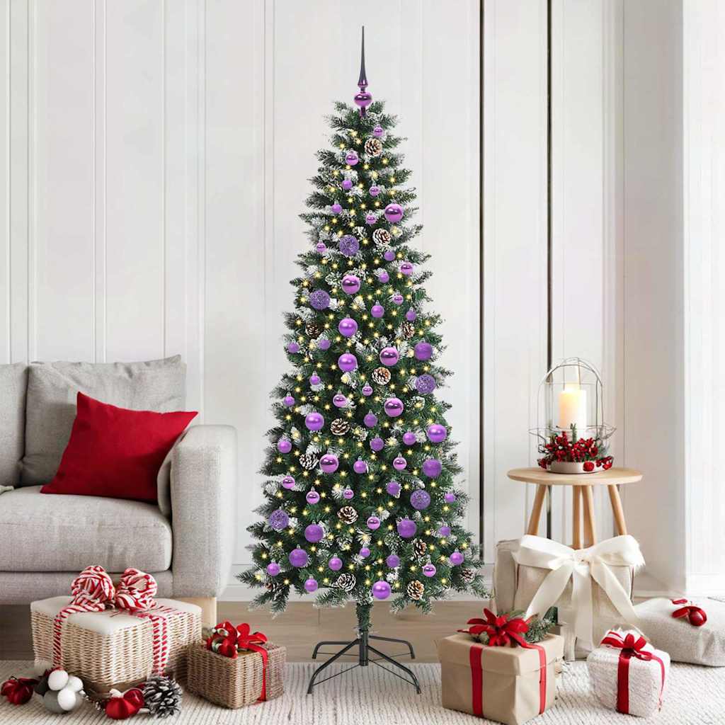 Sapin de Noël artificiel avec 300 LED Vert 76 x 76 x 180 cm