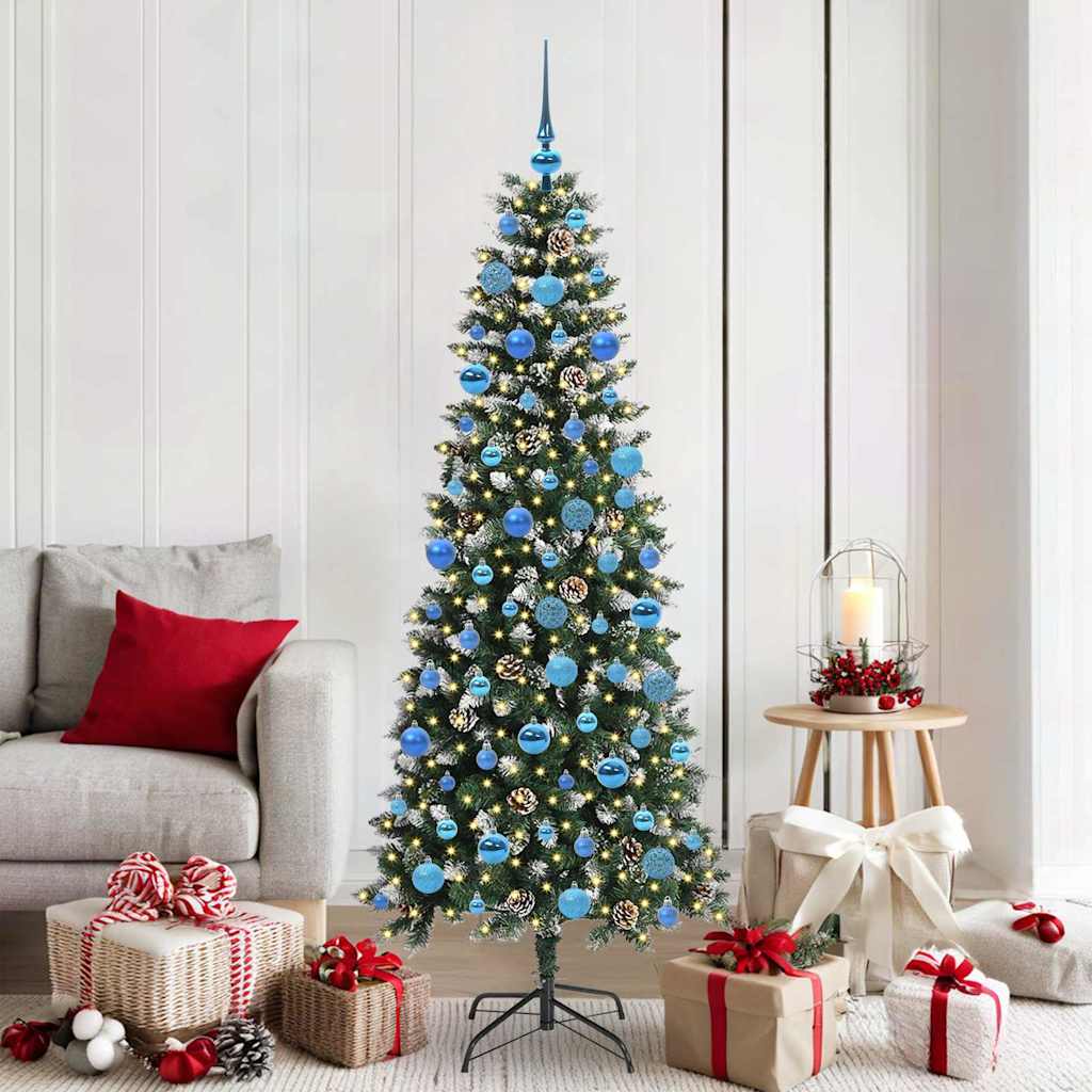 Sapin de Noël artificiel avec 300 LED Vert 76 x 76 x 180 cm