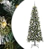 vidaXL Tehisj&otilde;ulupuu Roheline 210 cm PVC, plast ja teras