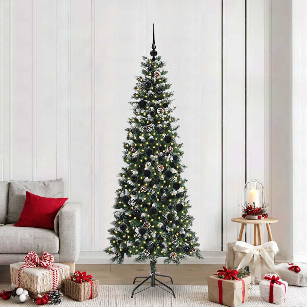 Sapin de Noël artificiel avec 300 LED Vert 86 x 86 x 210 cm