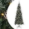 vidaXL Tehisj&otilde;ulupuu Roheline 210 cm PVC, plast ja teras