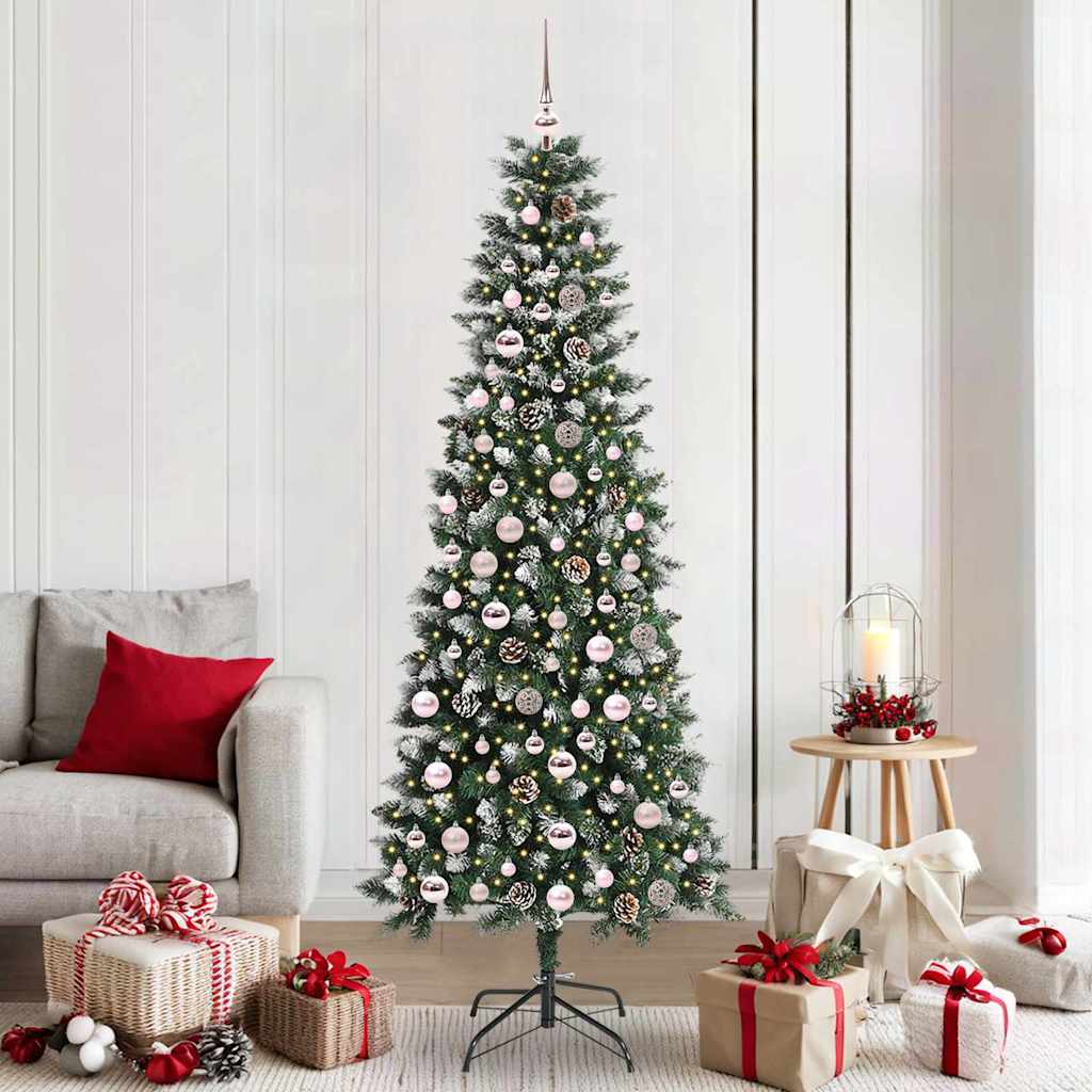 Sapin de Noël artificiel avec 300 LED Vert 86 x 86 x 210 cm