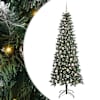 vidaXL Tehisj&otilde;ulupuu Roheline 210 cm PVC, plast ja teras