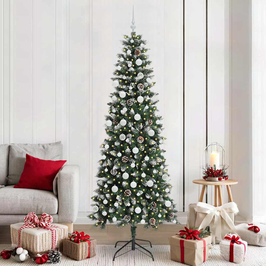 Sapin de Noël artificiel avec 300 LED Vert 86 x 86 x 210 cm