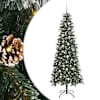 vidaXL Tehisj&otilde;ulupuu Roheline 210 cm PVC, plast ja teras