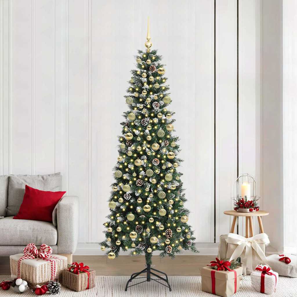 Sapin de Noël artificiel avec 300 LED Vert 86 x 86 x 210 cm