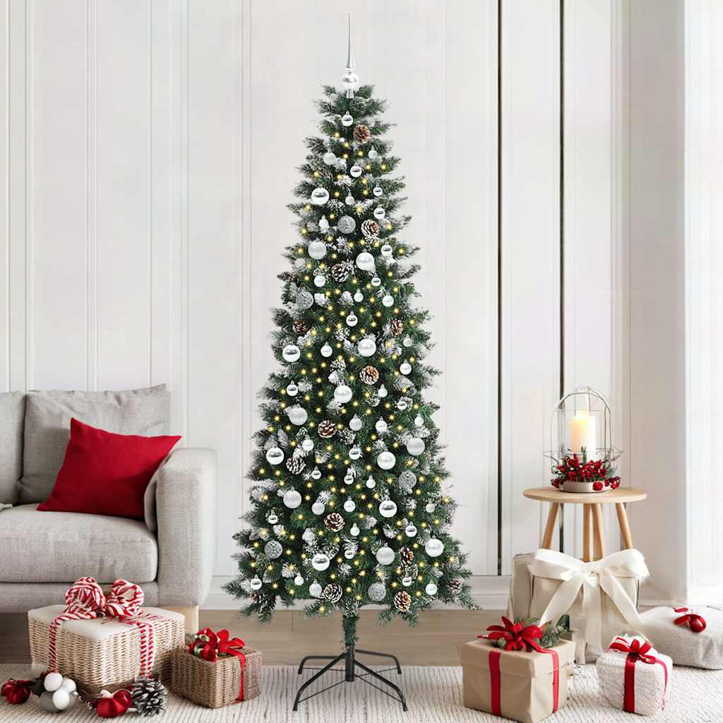 Sapin de Noël artificiel avec 300 LED Vert 86 x 86 x 210 cm