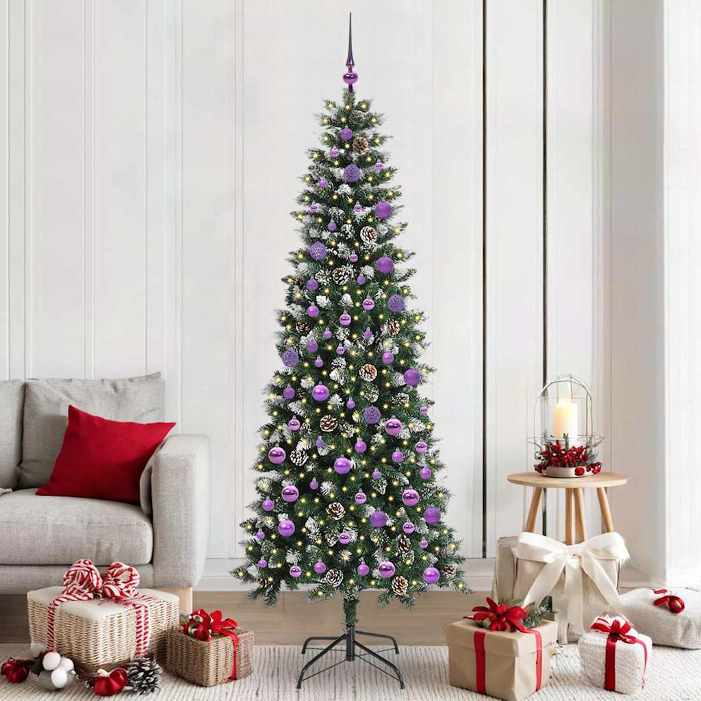 Sapin de Noël artificiel avec 300 LED Vert 86 x 86 x 210 cm