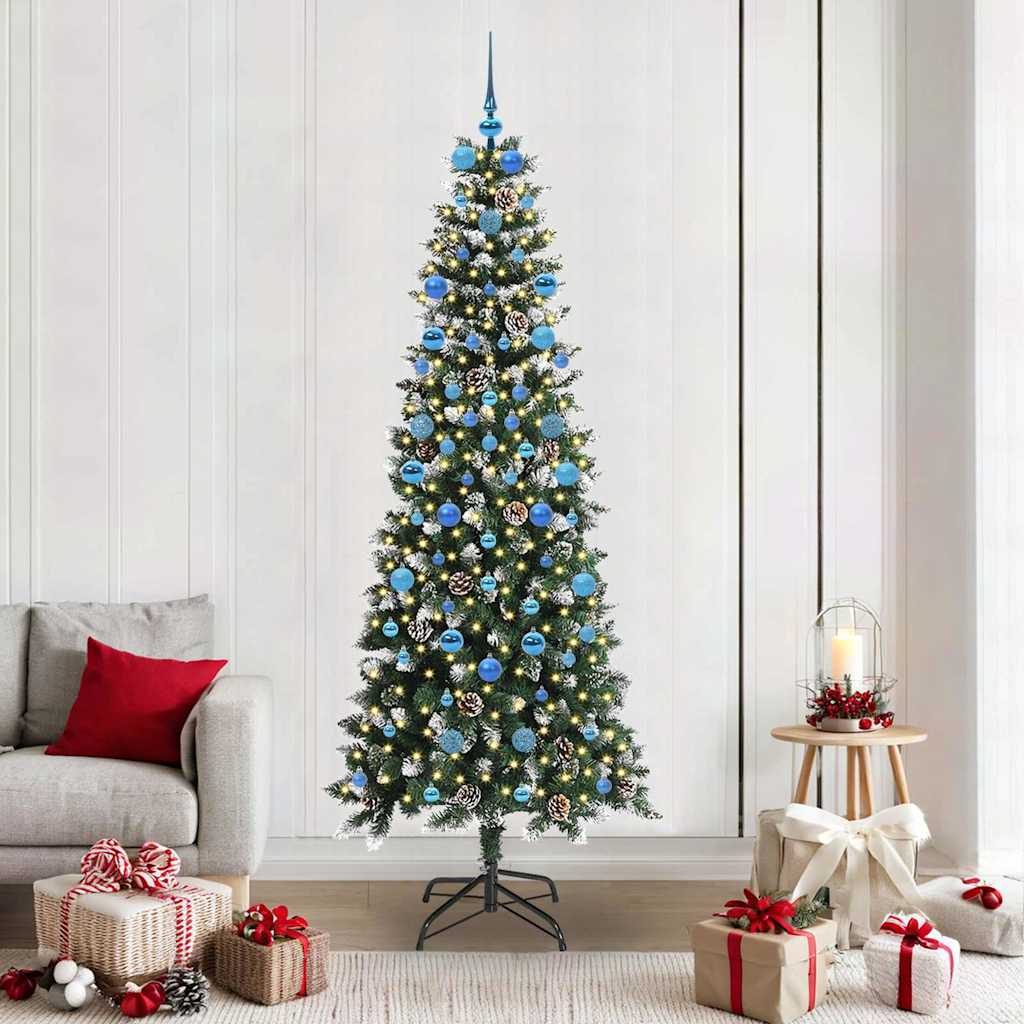 Sapin de Noël artificiel avec 300 LED Vert 86 x 86 x 210 cm