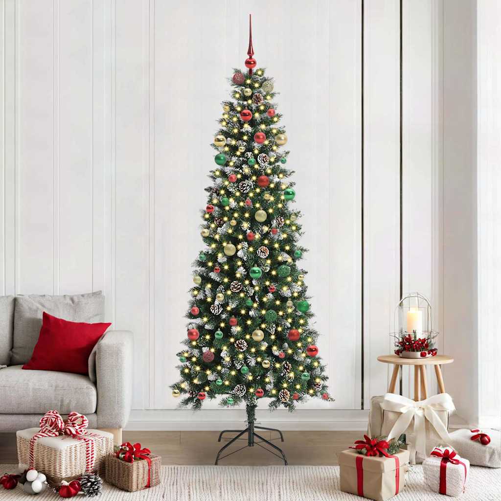 Sapin de Noël artificiel avec 300 LED Vert 86 x 86 x 210 cm