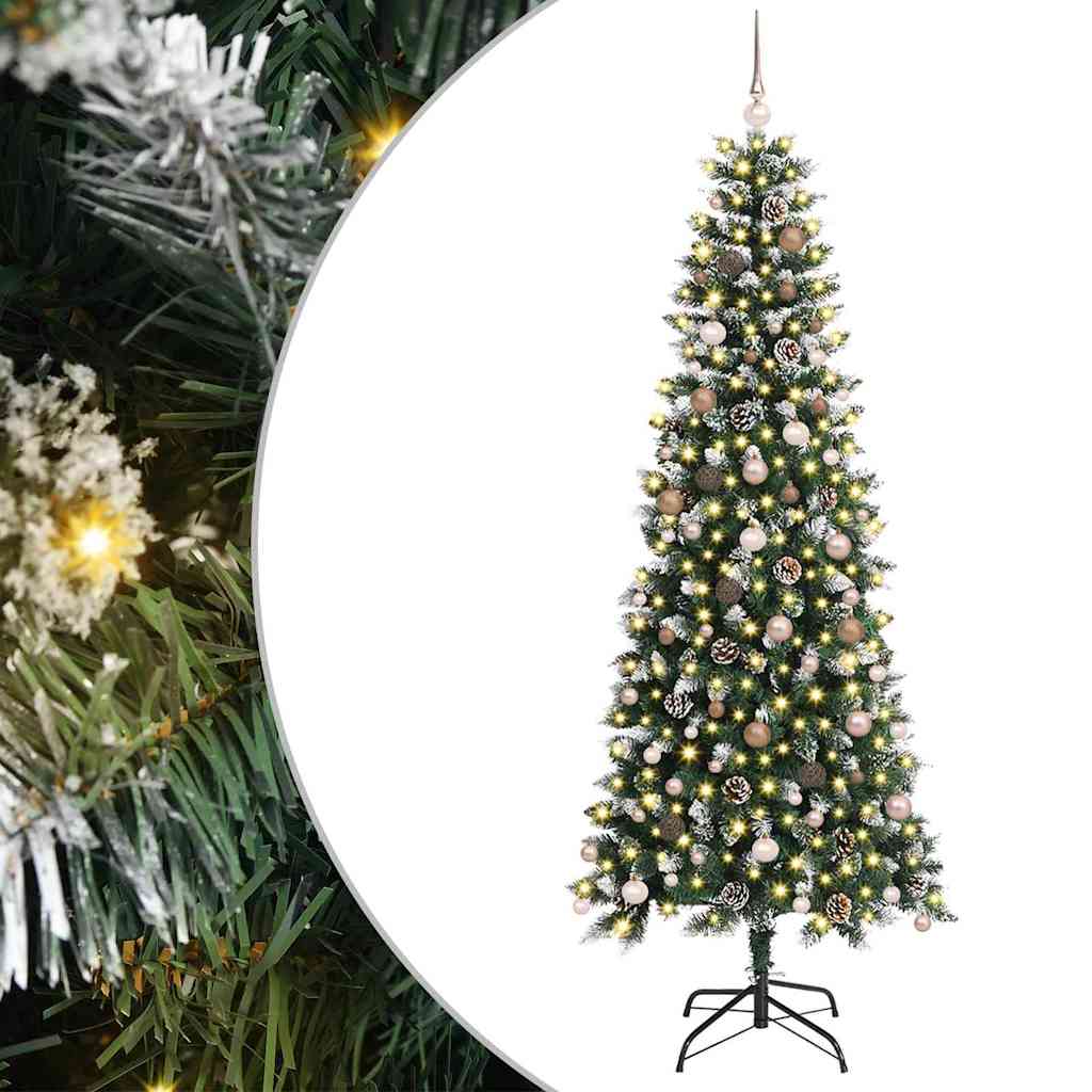 Thumbnail - vidaXL Künstlicher Weihnachtsbaum mit 300 LEDs Grün 96 x 96 x 240 cm