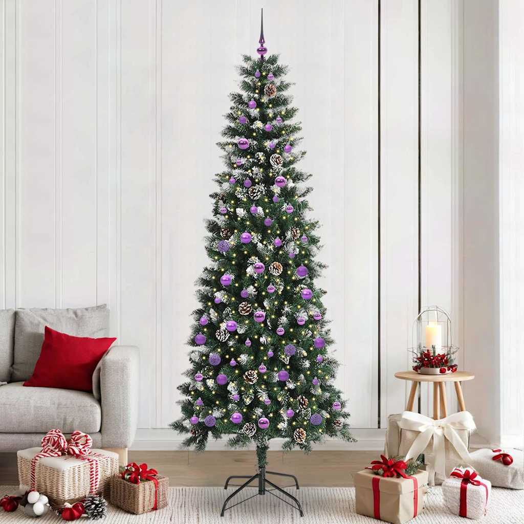 Sapin de Noël artificiel avec 300 LED Vert 96 x 96 x 240 cm