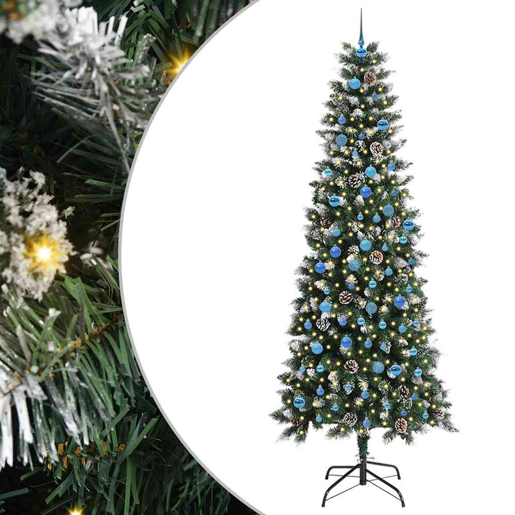 Sapin de Noël artificiel avec 300 LED Vert 96 x 96 x 240 cm