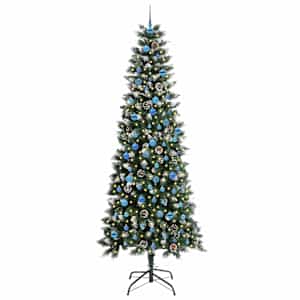 Umělý vánoční stromeček Zelená 240 cm PVC, plast a ocel - obrázek 3