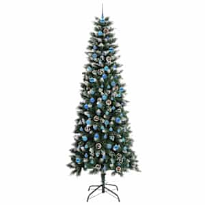 Umělý vánoční stromeček Zelená 240 cm PVC, plast a ocel - obrázek 4