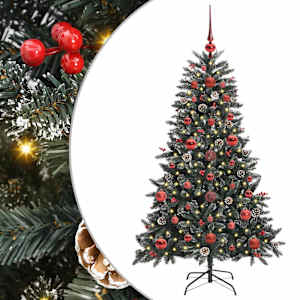 vidaXL Tehisj&otilde;ulupuu Roheline 120 cm PVC, Plastikk ja Teras