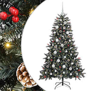 vidaXL Tehisj&otilde;ulupuu Roheline 120 cm PVC, Plastikk ja Teras