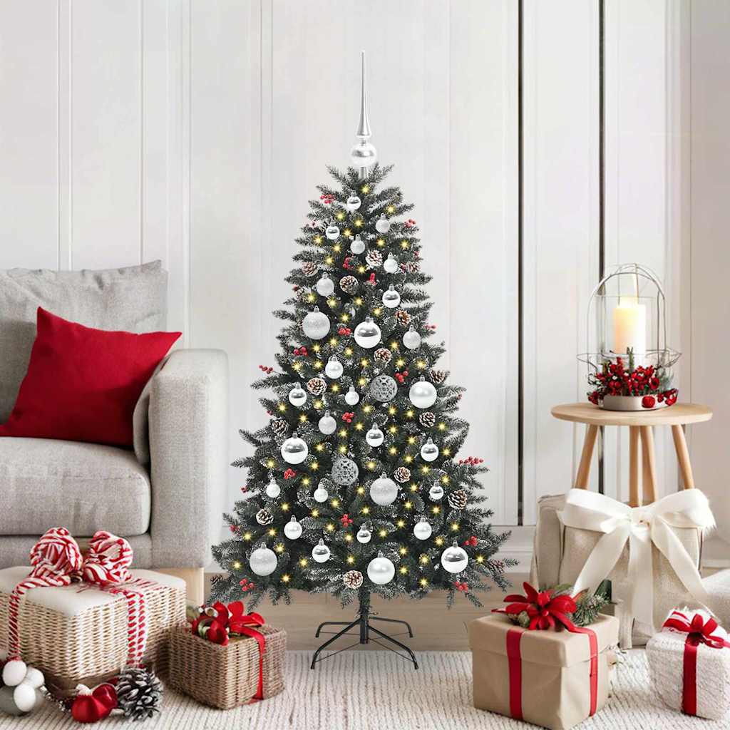 Sapin de Noël artificiel avec 150 LED Vert 68 x 68 x 120 cm