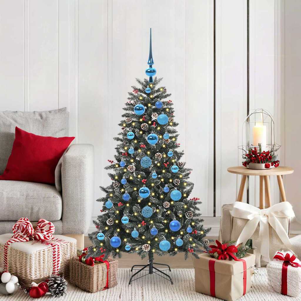 Sapin de Noël artificiel avec 150 LED Vert 68 x 68 x 120 cm