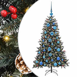 vidaXL Tehisj&otilde;ulupuu Roheline 120 cm PVC, Plastikk ja Teras