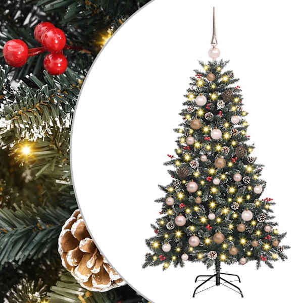 vidaXL Tehisj&otilde;ulupuu Roheline 150 cm PVC, Plastikk ja Teras