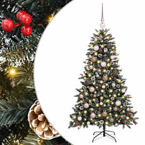 Umělý vánoční stromeček Zelená 150 cm PVC, plast a ocel - obrázek 2