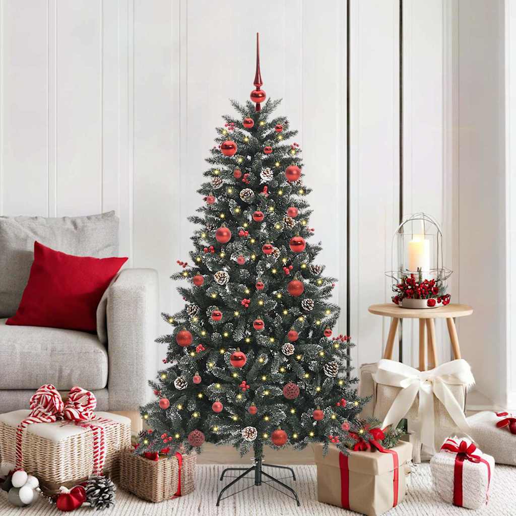 Sapin de Noël artificiel avec 150 LED Vert 83.5 x 83.5 x 150 cm