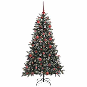 Umělý vánoční stromeček Zelená 150 cm PVC, plast a ocel - obrázek 3
