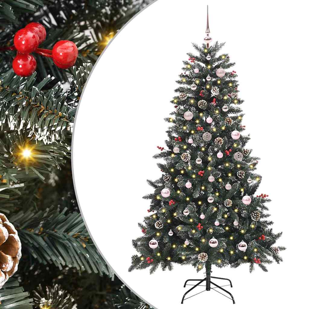 Sapin de Noël artificiel avec 150 LED Vert 83.5 x 83.5 x 150 cm