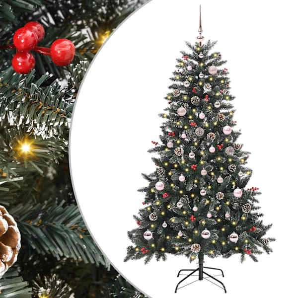 vidaXL Tehisj&otilde;ulupuu Roheline 150 cm PVC, Plastikk ja Teras