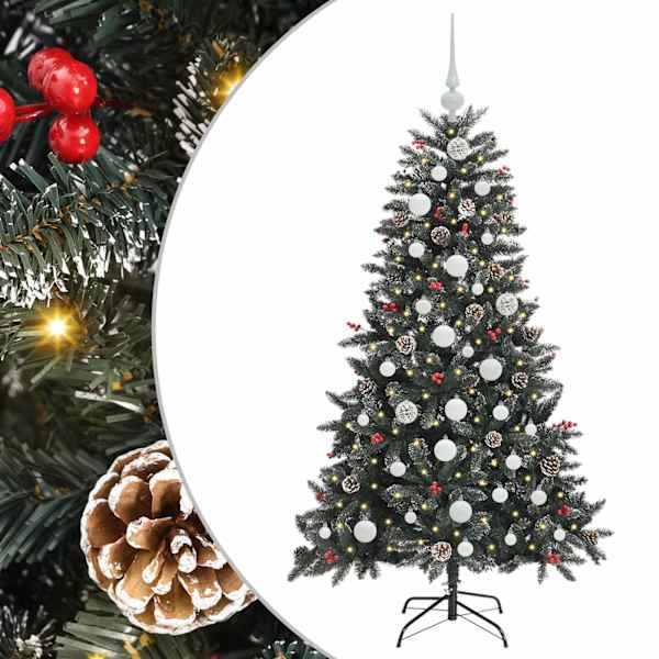 vidaXL Tehisj&otilde;ulupuu Roheline 150 cm PVC, Plastikk ja Teras